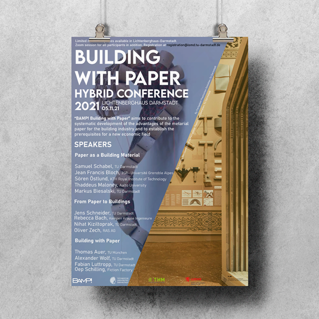 “BAMP! Bauen mit Papier Hybrid conferance” Etkinlik tasarımı​